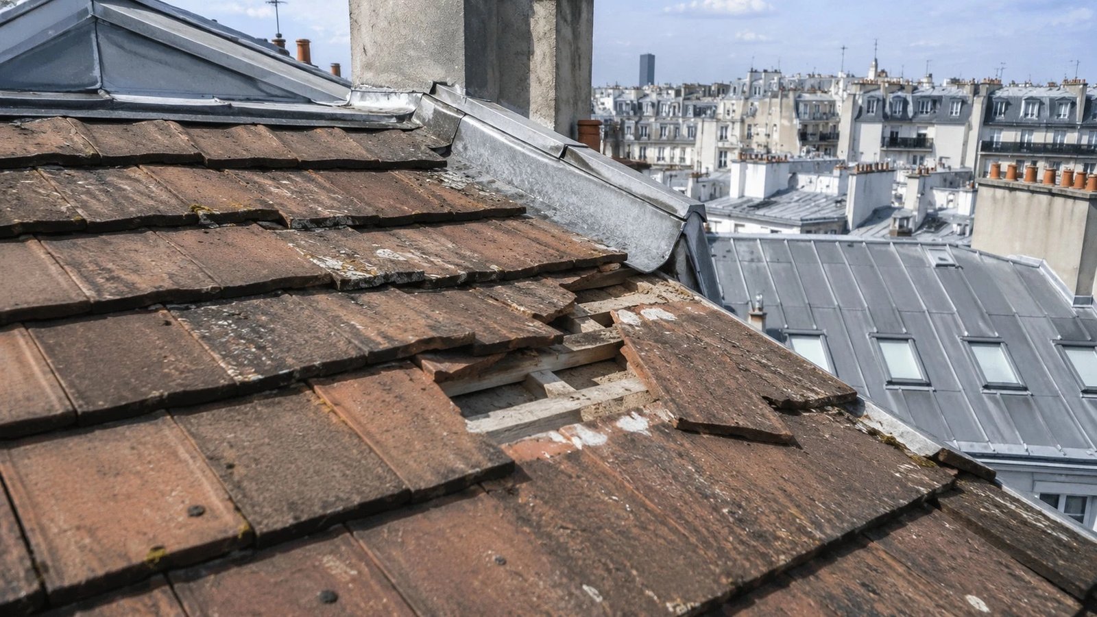 Remplacement tuiles toiture