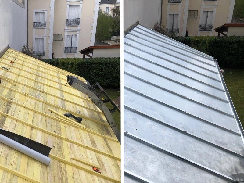Travaux zinguerie toiture