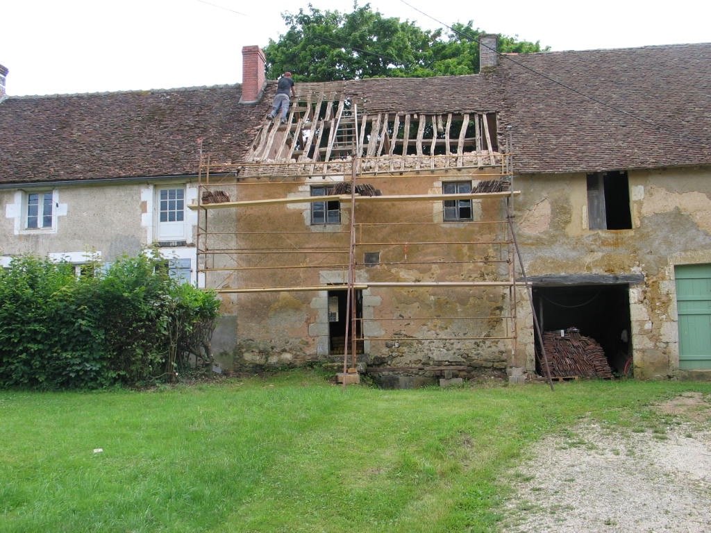 Toiture ancienne à rénover